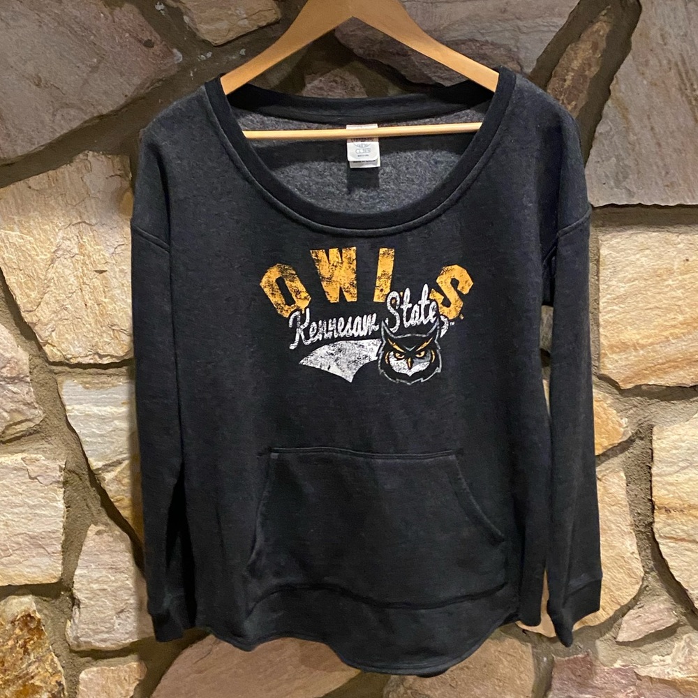 Rivalry Threads Gray and Gold Scoop Neck Sweater